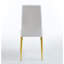 Ensemble de 4 chaises, pieds de couleur dorée, siège blanc