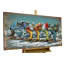 Handmade Rustic Entertainment Wall Decor on Metal