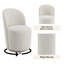 Ensemble de 2 chaises d'appoint Hollis Beige Boucle