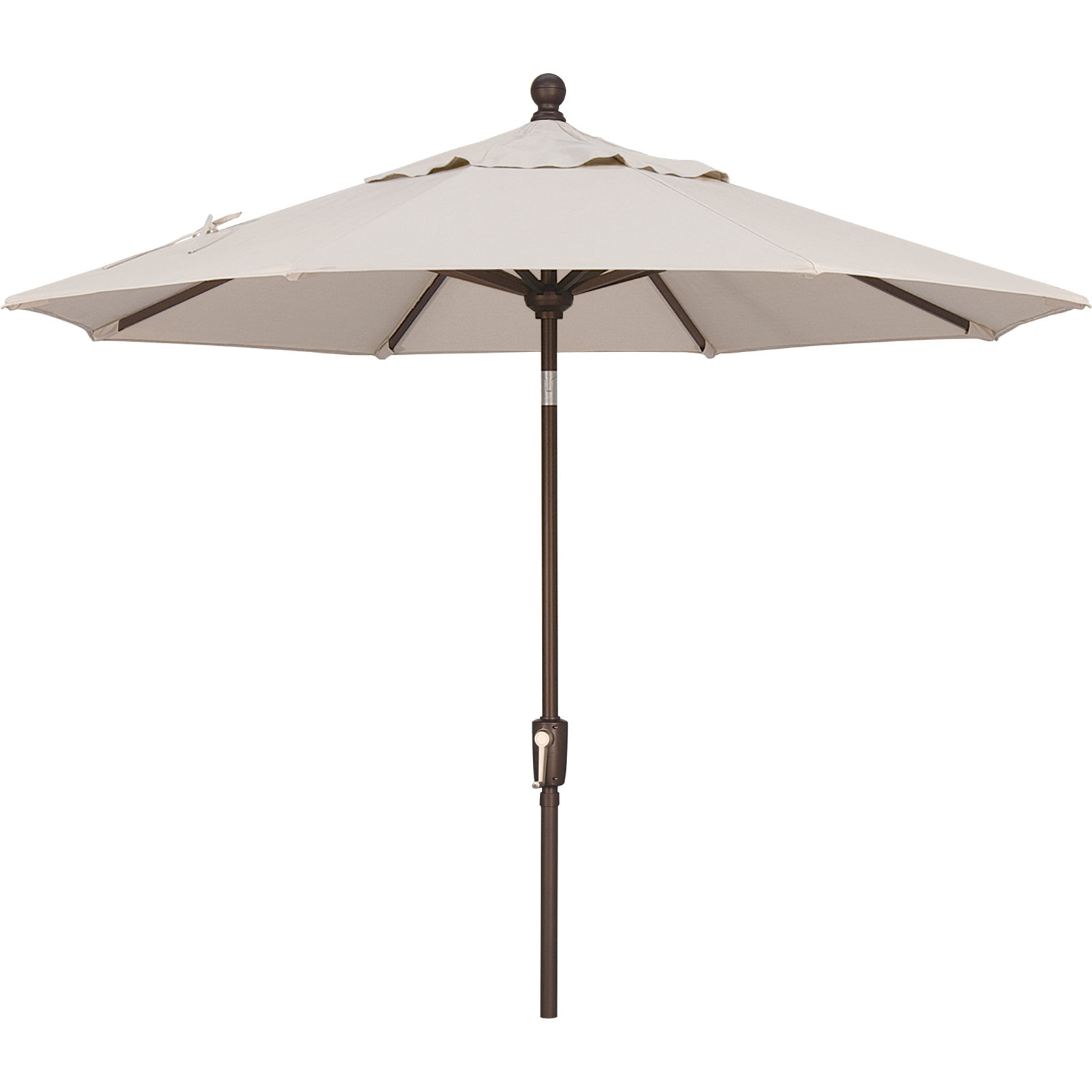 Launceston Market Umbrella, Canvas Natural Sunbrella® Canvas, Bronze, 96" H x 90" W x 90" D