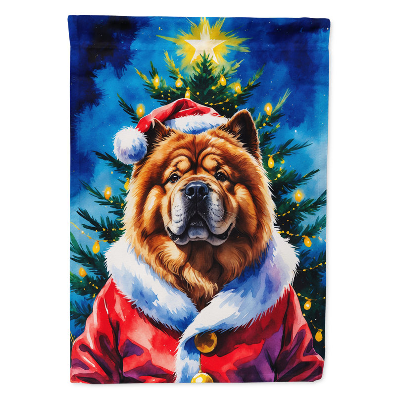 Drapeau de jardin Doberman Pinscher, Chow-chow