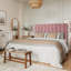 Lit plateforme tapissier en velours avec tête de lit Modern-982473073-982473077