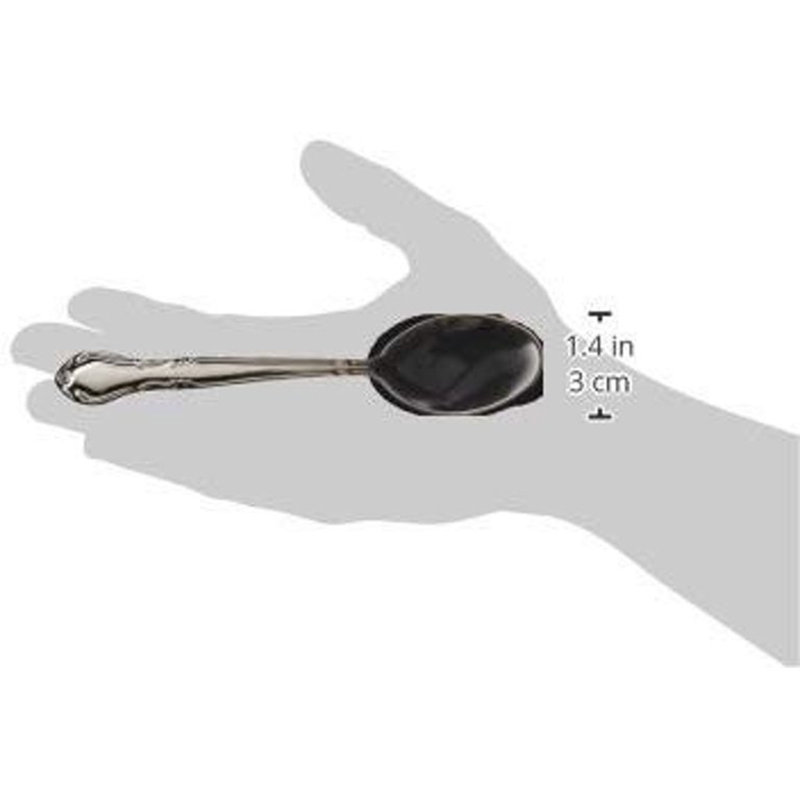 Elegance Stainless-Steel Teaspoon, Heavyweight, 6.5" (12 Pack)