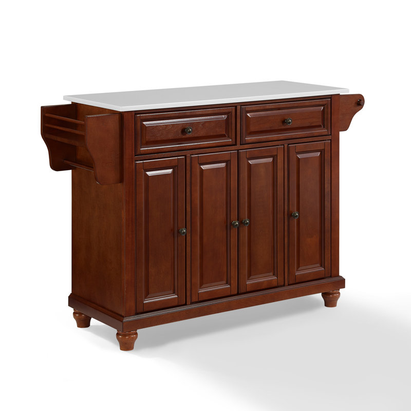 Baines 51.5 " W Kitchen Island, Brown