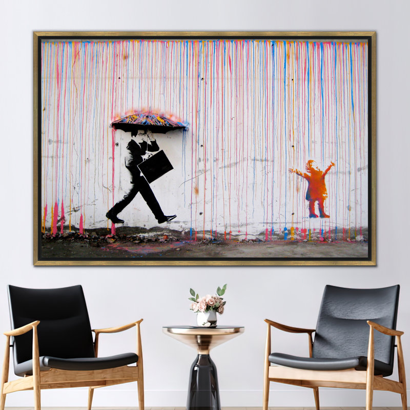 Print on Canvas, 80 cm H x 110 cm W, Gold Floater Framed