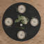 Table de salle à manger ronde, table de cuisine moderne de style champêtre avec piètement en bois-1716503875
