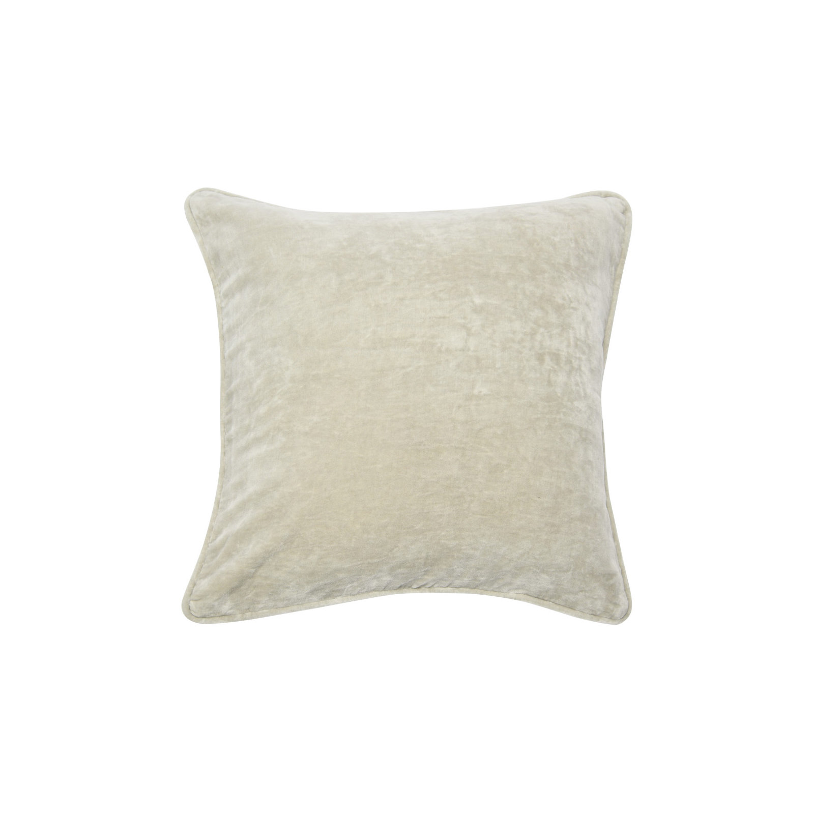 Roseline Velvet Pillow Cover, Cream, Pillow Cover Only - No Insert
