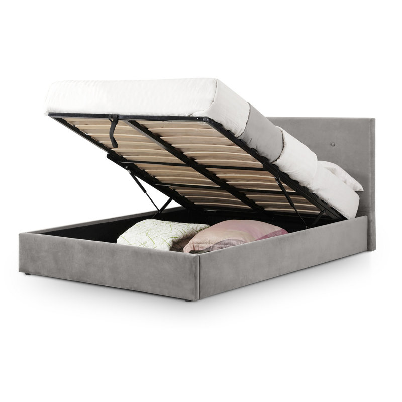 Luyen Upholstered Ottoman Storage Bed with Mattress, Kingsize (5')