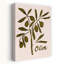 Olive Branch Minimalist Painting by Dirkie Nell - Wrapped Canvas Print-701073911