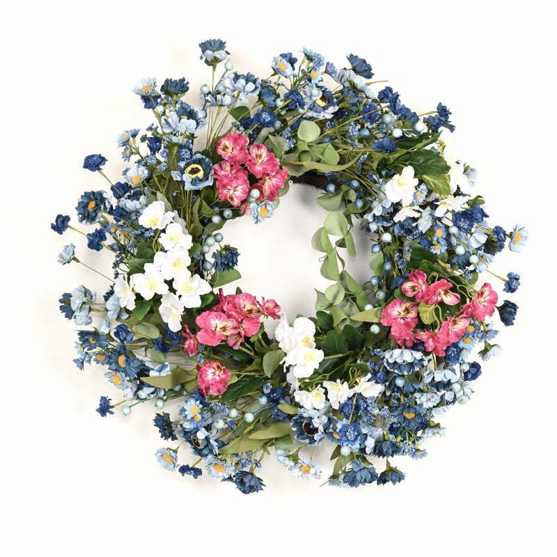 Couronne de porte 22 po, Blanc/rouge/bleu