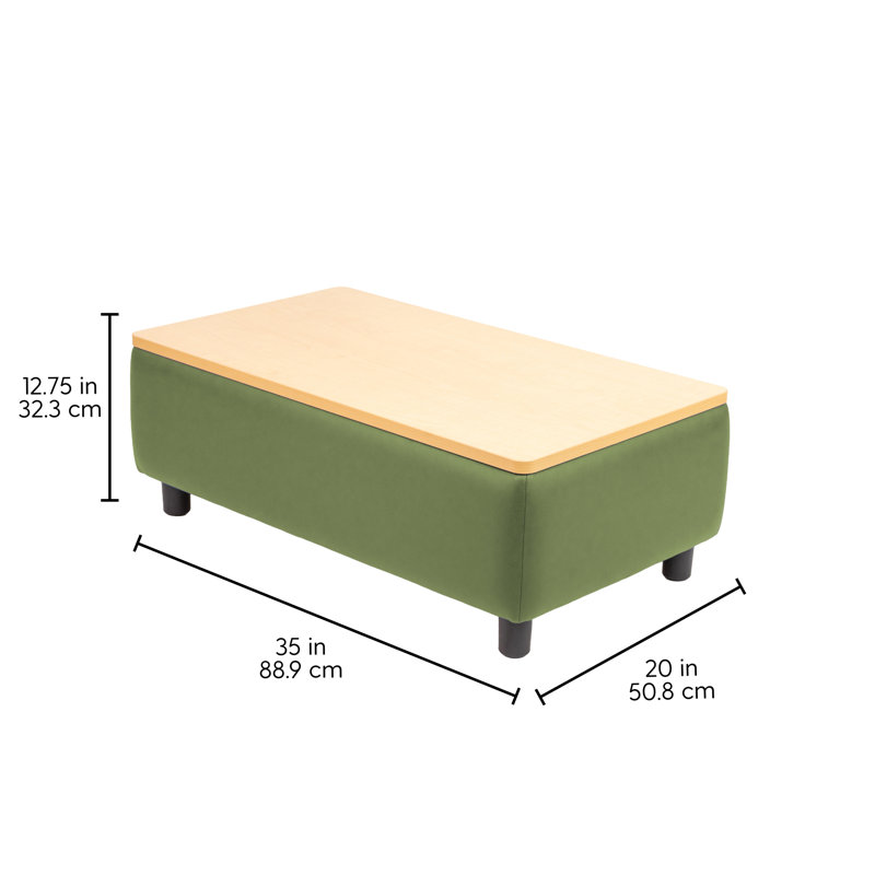 Table basse modulaire Kid Comfort, Vert fougère