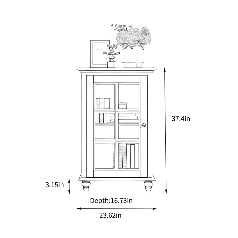White storage cabinet