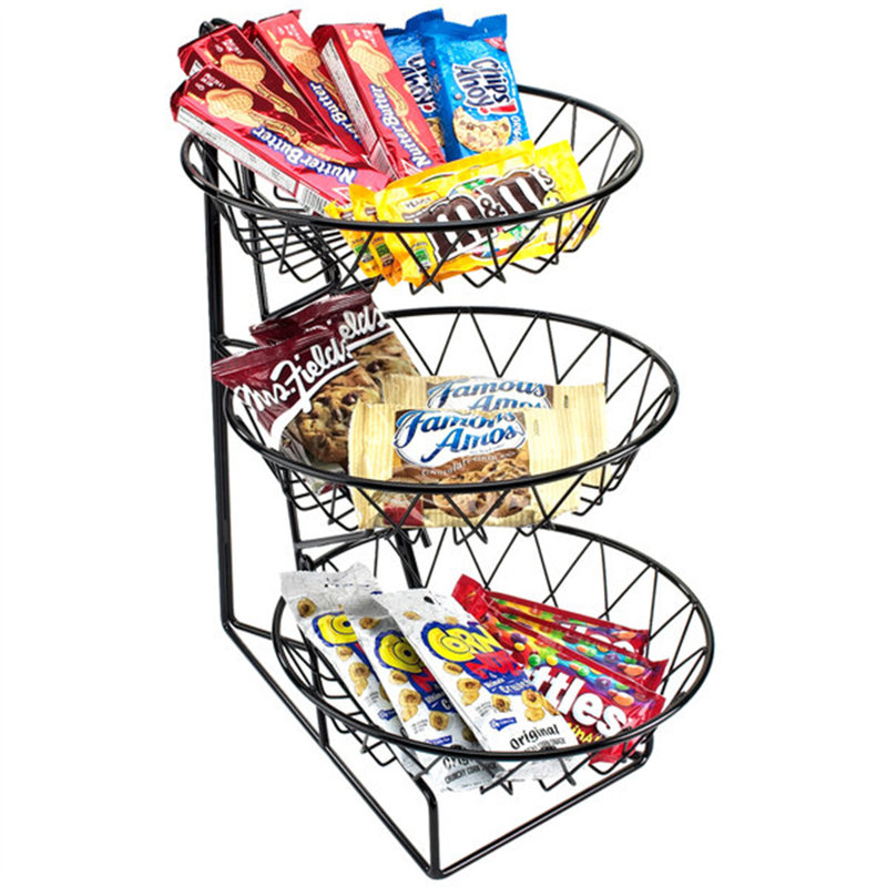 Merchandiseur rond Cal-Mil 1292-3 - noir 12 po x 18 po x 22 po WS-21112923