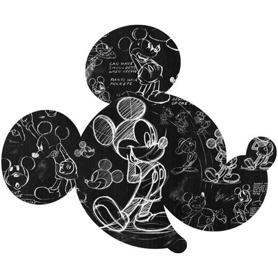 Wandaufkleber Micky Maus Illustration