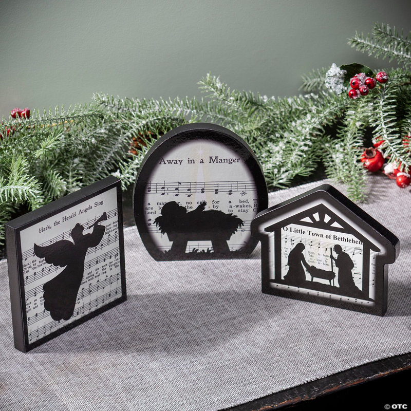 Décorations de table de Noël - 3 pièces