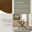 Roundhill Furniture Rosalina Round Dining Table, Walnut Finish