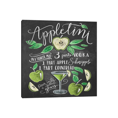 Appletini Recipe by Lily & Val - Gallery-Wrapped Canvas Giclée on Canvas
