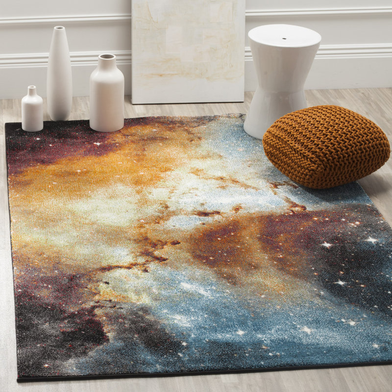 Galaxy Performance Abstract Rug, Rectangle 6'7" x 9'