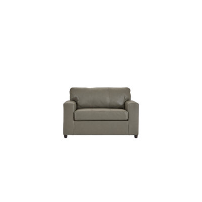 51" Genuine Leather Bently Cuddle Chair by Lark Manor