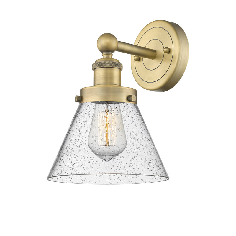 Chesterhill Armed Sconce, Seedy, Brushed Brass