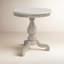 Danielle Marble 24" Pedestal Side Table-545122855