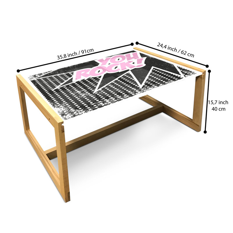Jahin Sled Coffee Table, 90cm H x 62cm W x 40cm D