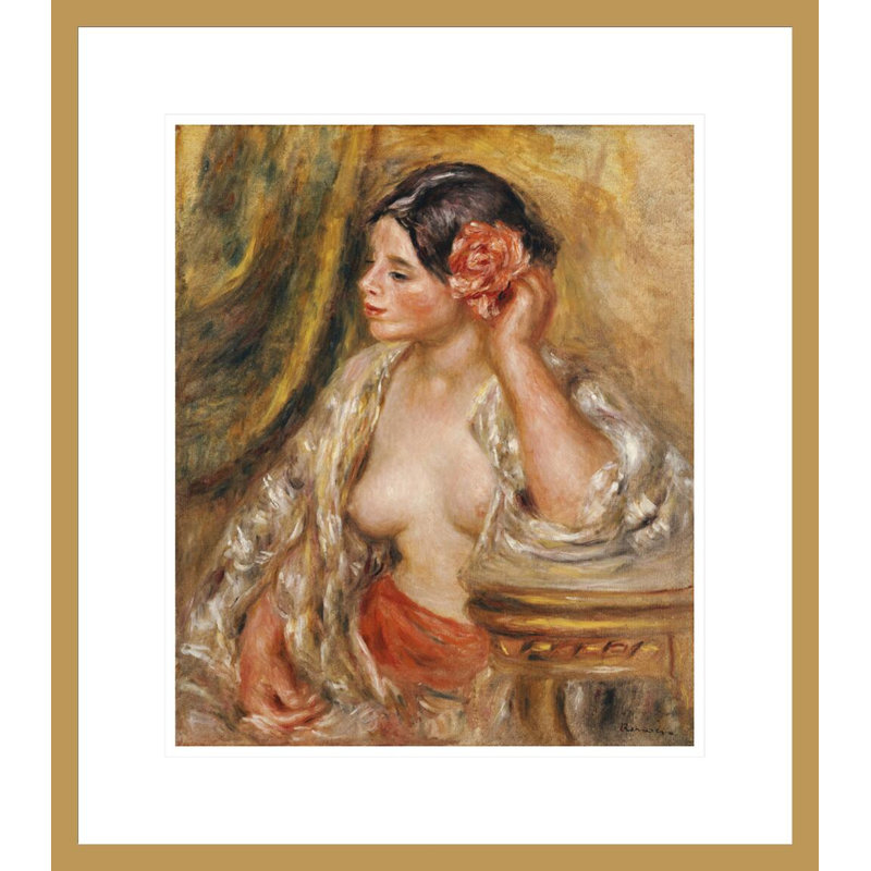 Pierre-Auguste Renoir - Estampe numérique encadrée, H 20,13 po x l 17,75 po