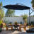 10' Octagon Cantilever Umbrella with Weighted Base-2139628095