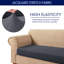 Housse pour canapé à coussins carrés texturés Jacquard Spandex-34354802