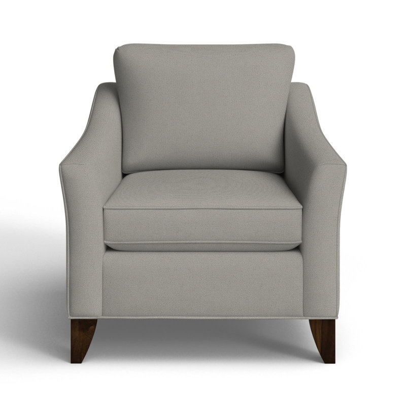 Mikah Upholstered Armchair, Ida Light Gray