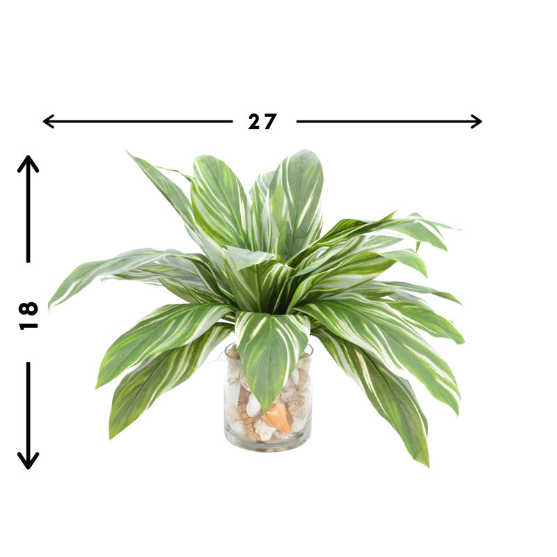 Rockwood Faux Plant in Glass Vase