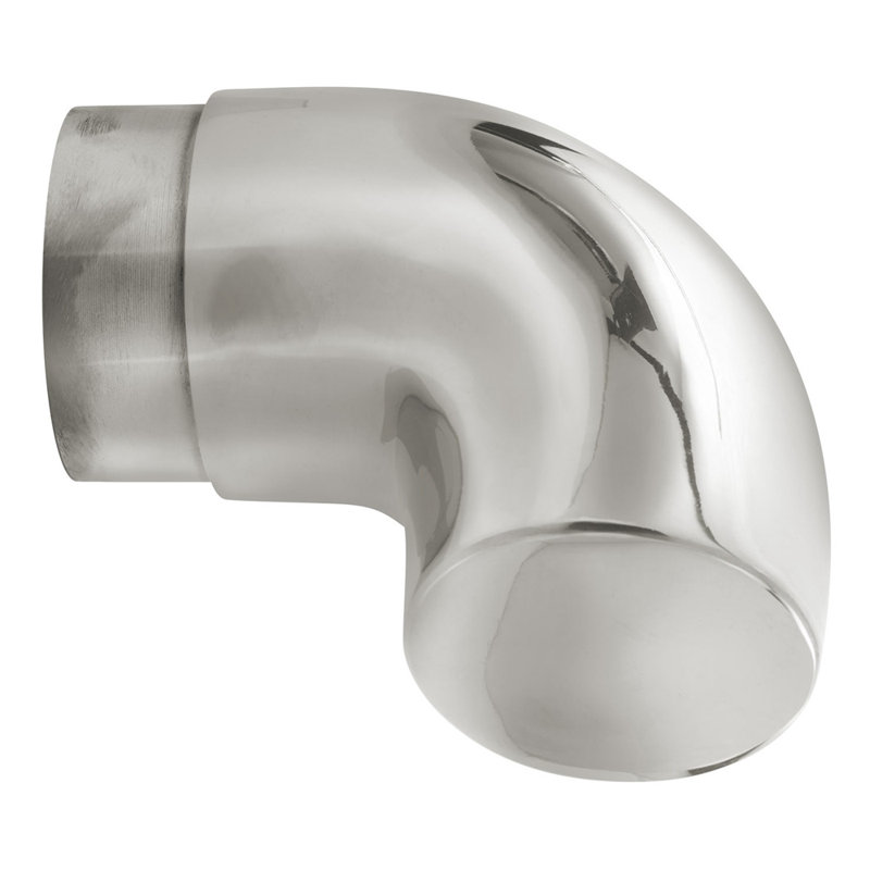 Retour mural radius, Acier inoxydable poli