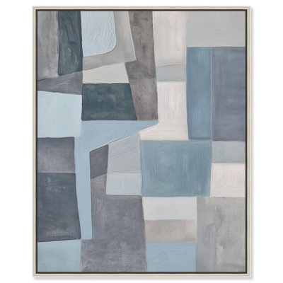 Tessellated Tones I, toile abstraite contemporaine par Art Remedy
