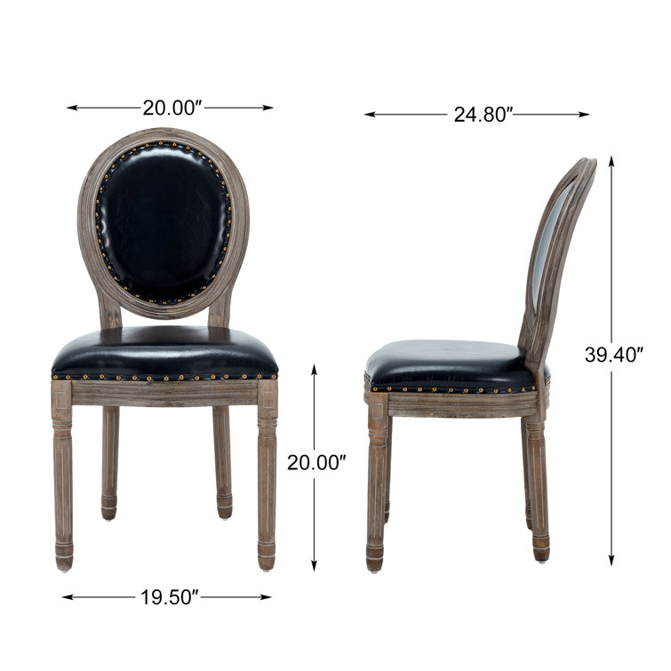 Laurel Foundry Modern Farmhouse Jair Upholstered King Louis Back Side Chair  & Reviews