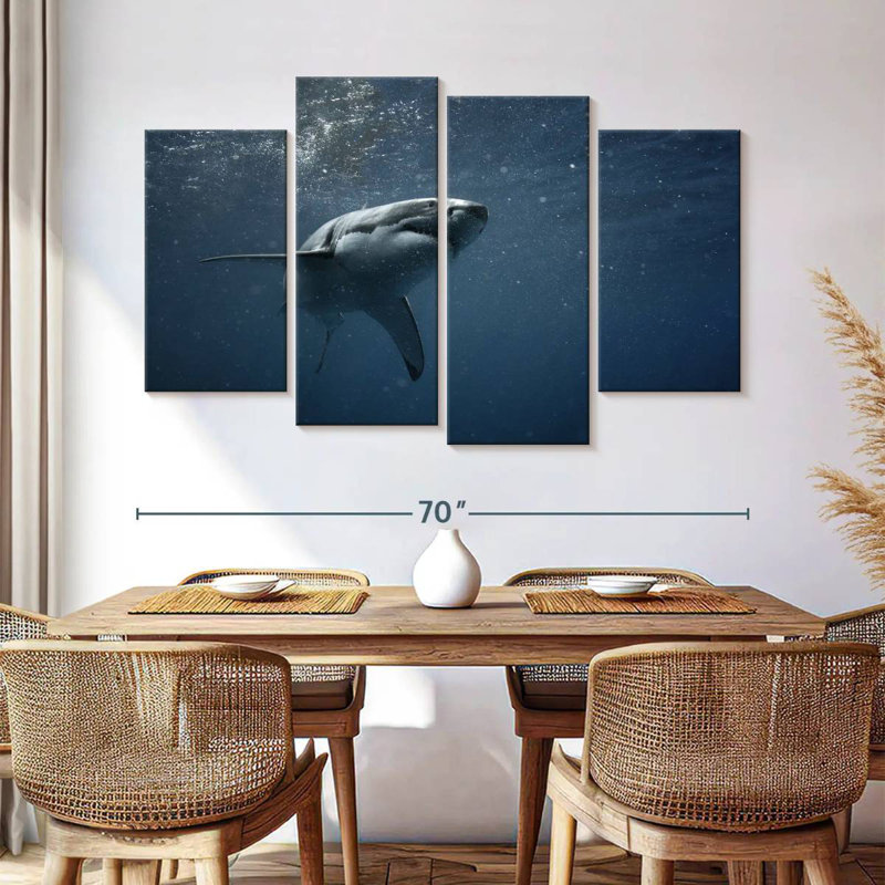 Brampt Great White Shark, 42'' H x 68'' W