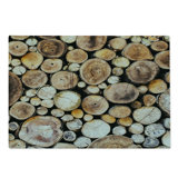 Ambesonne Rustic Cutting Board Large Size Wooden Logs Oak Tree Pale Sand Brown