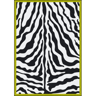 Choua Zebra Glam Animal Print Area Rug