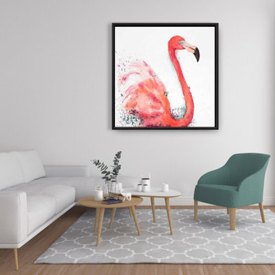 «Splashing Flamingo» sur toile