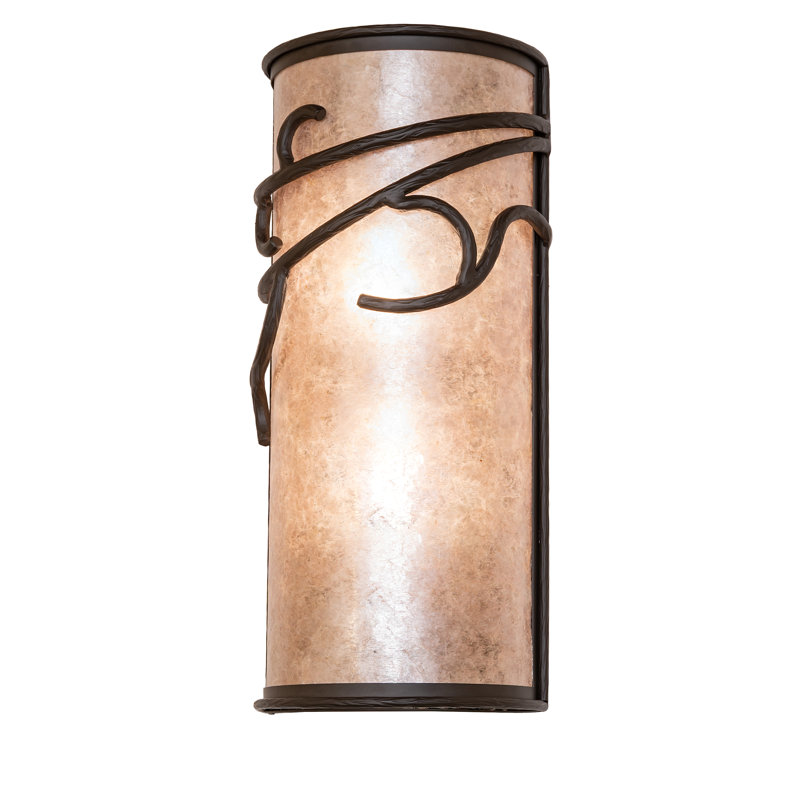 Steel Flush Mounted Sconce, STEEL/MICA/IDALIGHT, STEEL/MICA/IDALIGHT