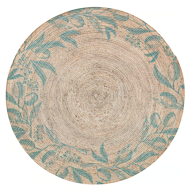 Saveah Floral Rug, Round 3'3"