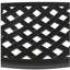Ensemble de 7 pièces de mobilier de patio en aluminium coulé avec cadre noir et coussins de siège rouges (identique à: W1710S00491)
