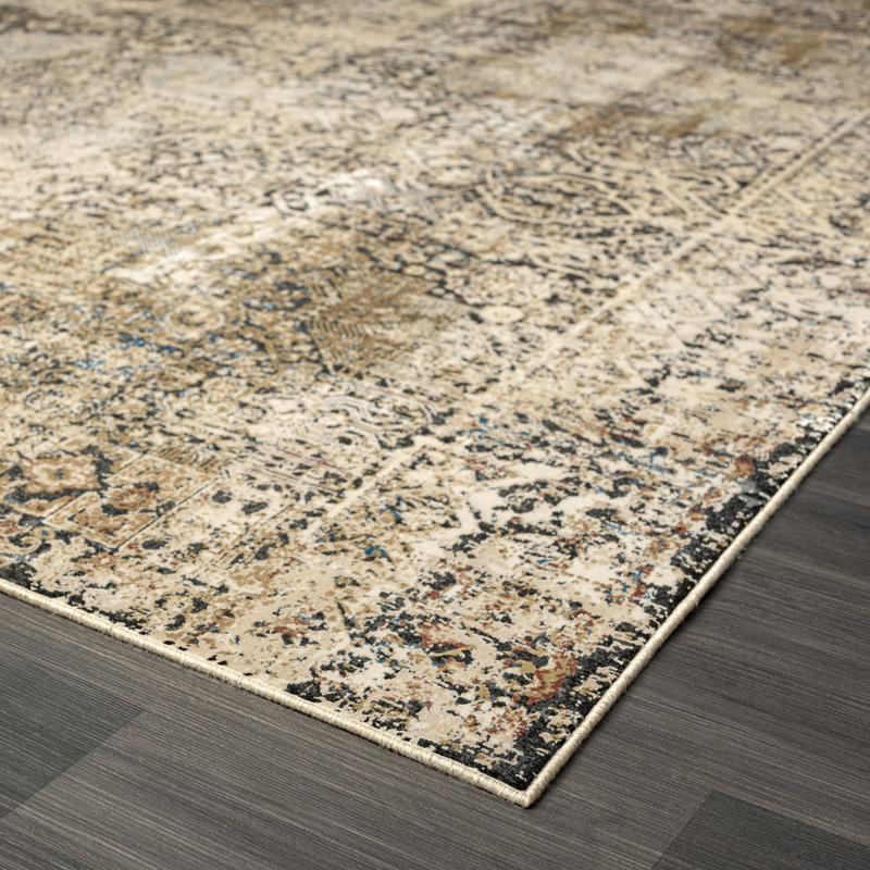 Lydian Area Rug in Earth Tones, Rectangle 5'3" x 7'7"
