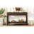 Ash Veneer Modern Style Console Table, Striped Design, Suitable for Entryway, Corridor, Foyer, Living Room, Study-1590822820