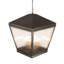 Luminaire suspendu carré 10 lumières