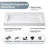 Cedrice 47.4 in. Rectangular White Composite Granite Stone Console Bathroom Vanity Sink