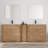 84'' Double Bathroom Vanity with Ceramic Top-382995250