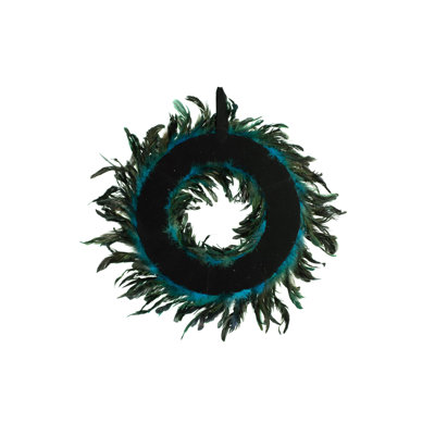 Faux Feather 2.5'' Wreath