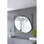 Miroir coquelicot 30x1x40 "avec cadre en métal doré