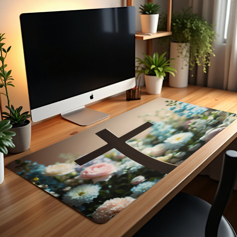 Polyester Desk Pad, 31.5x15.5