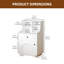 Modern Farmhouse Nightstand With shelves-564843706